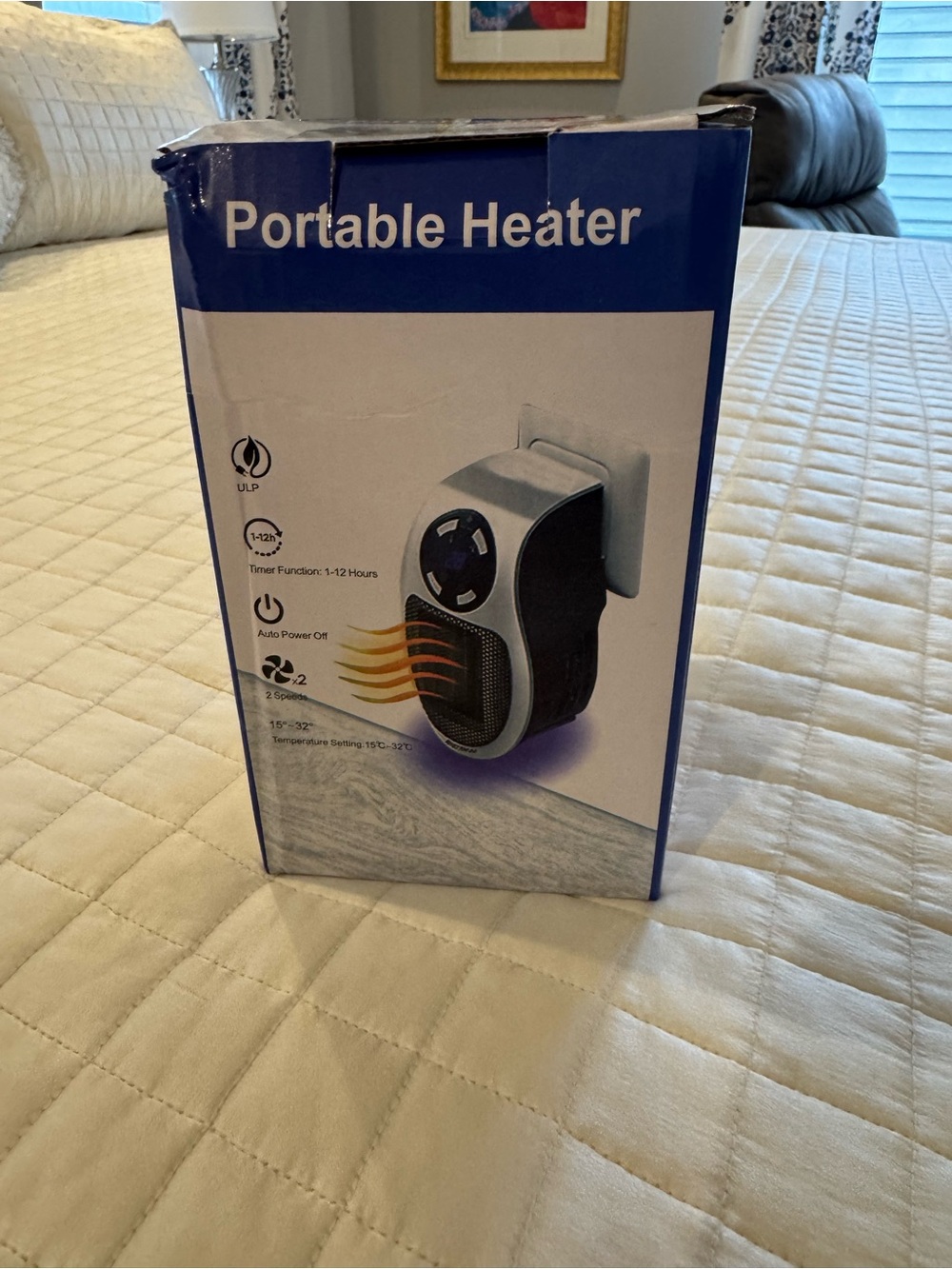 Wall plug-in heater portable outlet heater with remote new inbox